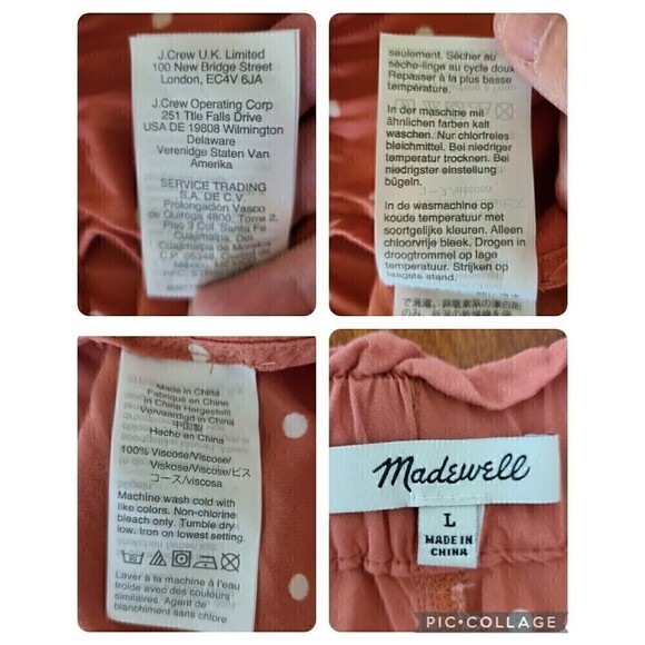 Madewell Drapey Pull-On Shorts Skort Large Polka Dot High Rise Front‎ Tie - Picture 7 of 11